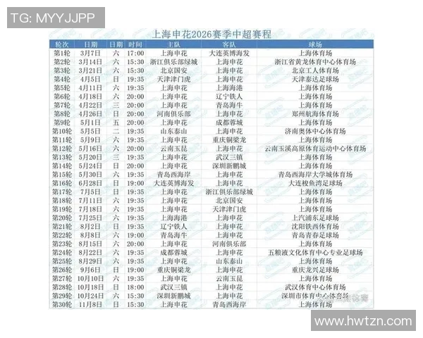 最新中超联赛对阵及比赛时间安排全览